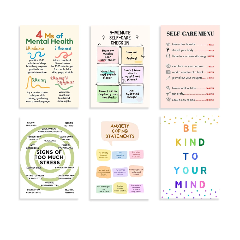 Self Care Check In Poster, Men - Health Wellness Poster reseña y precio