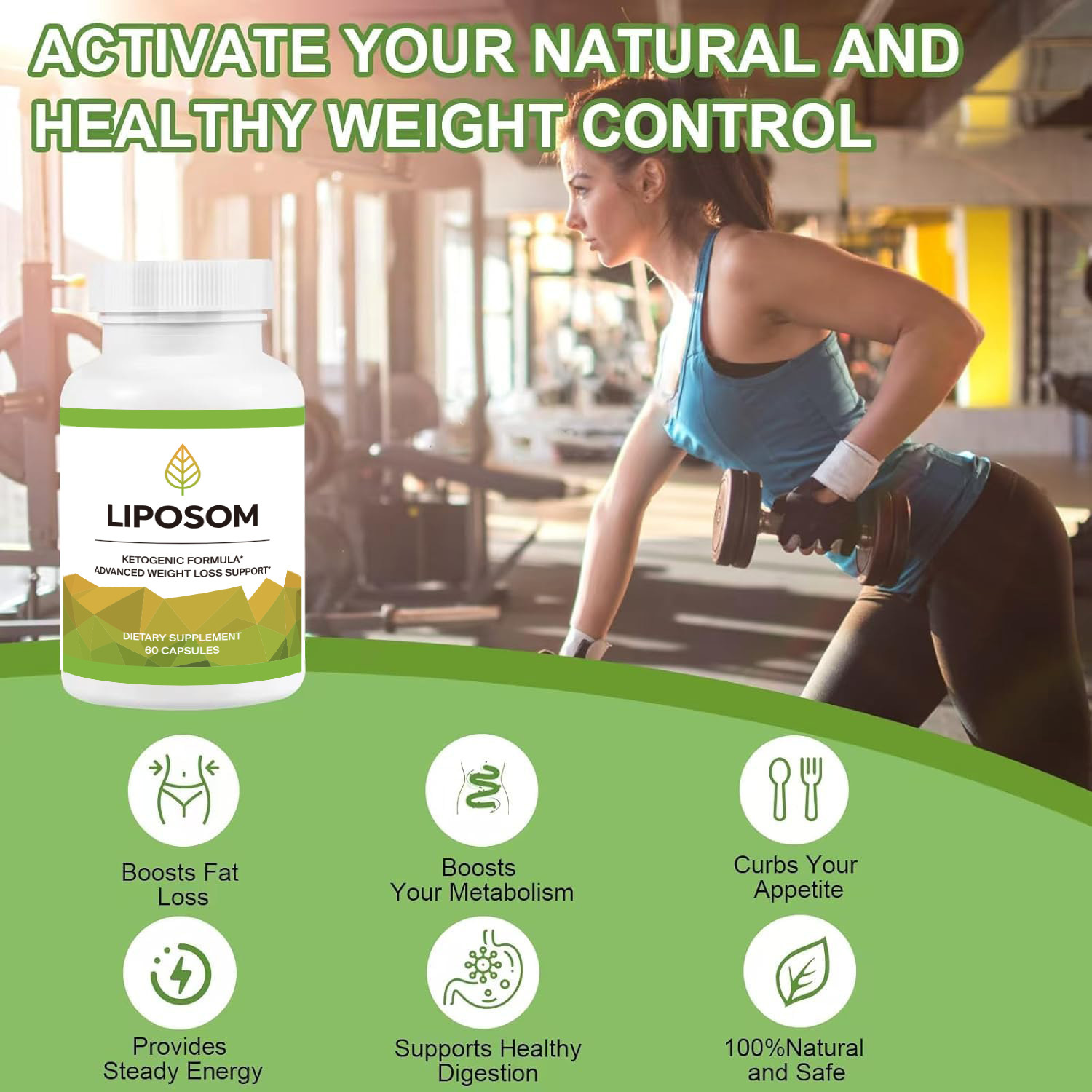 60 cápsulas Lipozem - Salud di - Health Wellness Energy reseña y precio