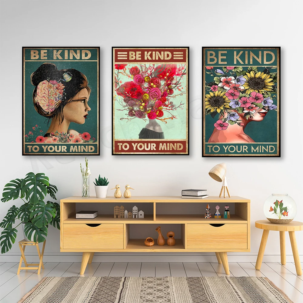 Tratar tu mente bien: carteles - Health Wellness Poster reseña y precio