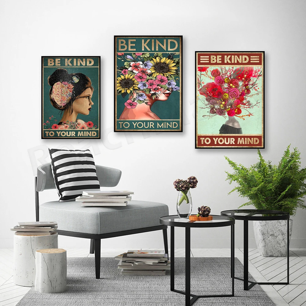 Tratar tu mente bien: carteles - Health Wellness Poster reseña y precio