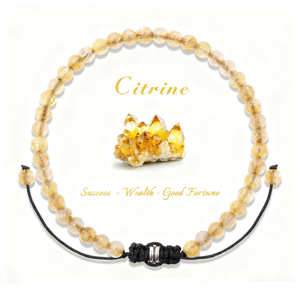 Pulsera de cuentas de citrinos - Health Wellness Products reseña y precio
