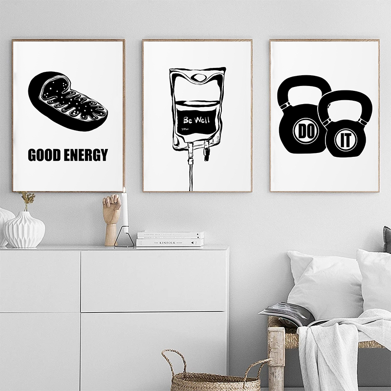Pósteres minimalistas de terap - Health Wellness Poster reseña y precio
