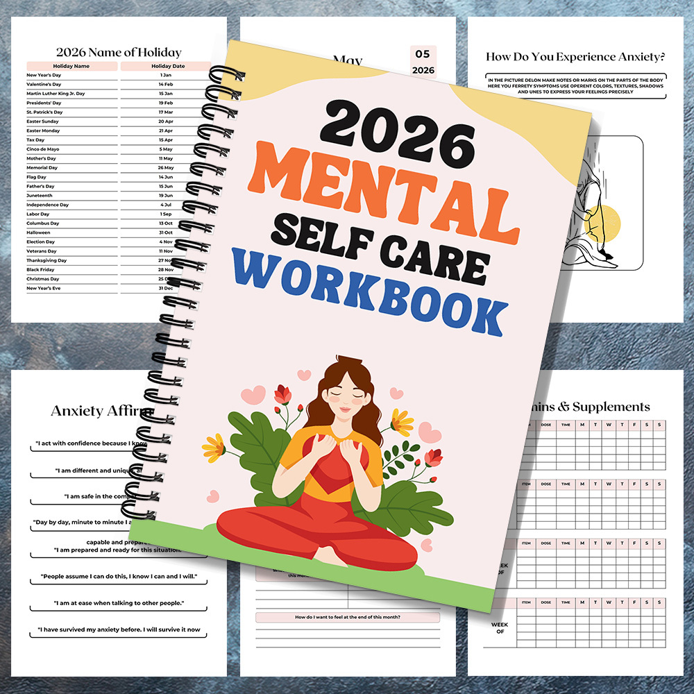 1PC 2026 Mindful Mental Self-C - Health Wellness Yoga reseña y precio