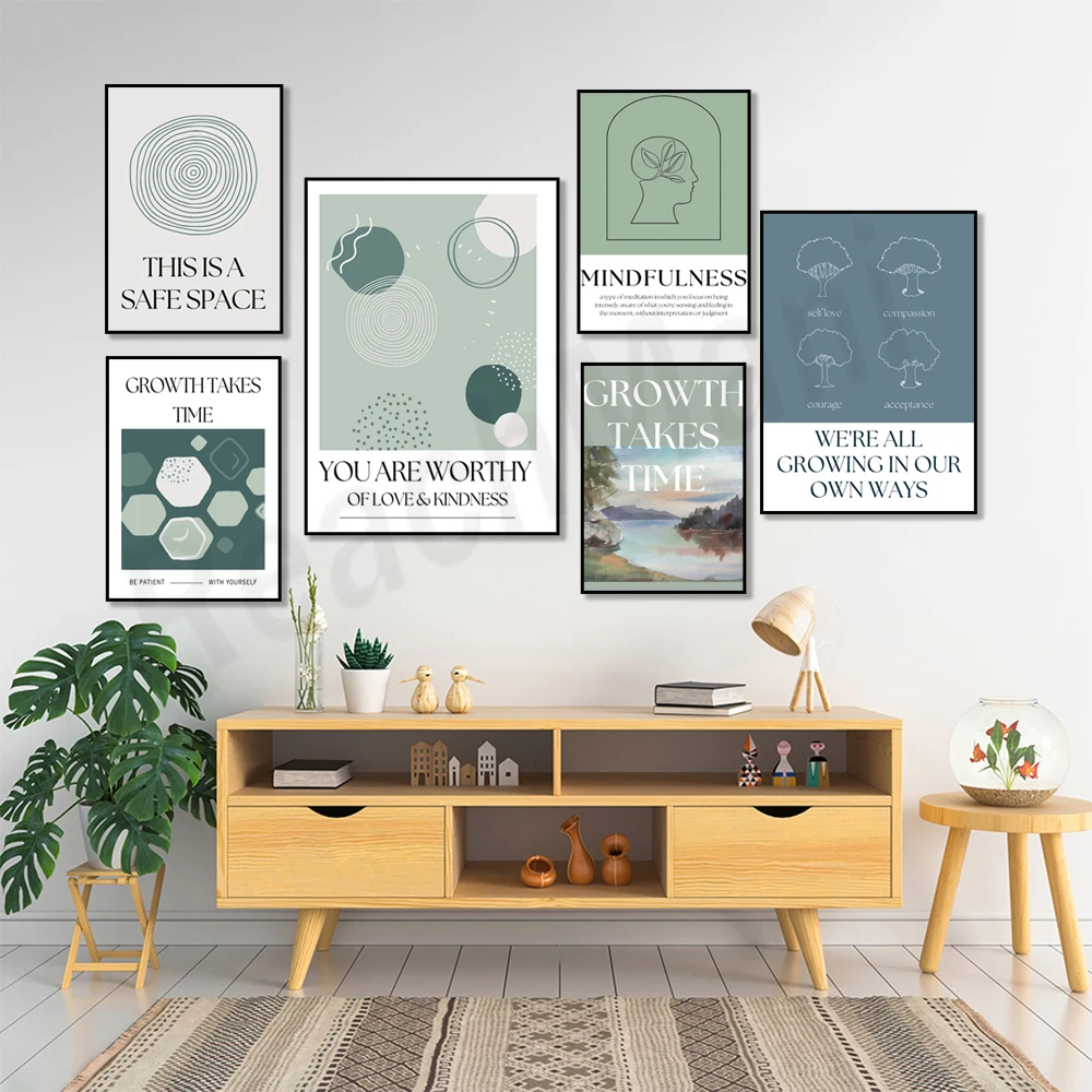 Impresión de atención plena, e - Health Wellness Poster reseña y precio