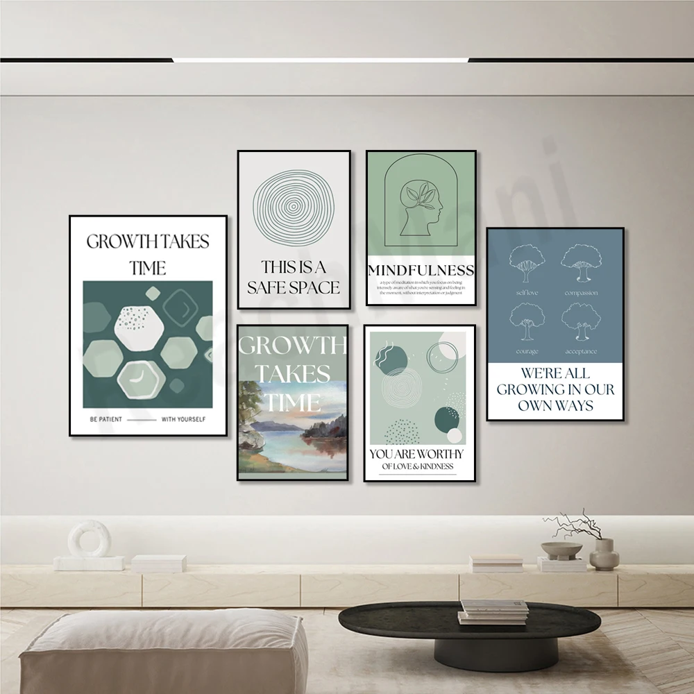 Impresión de atención plena, e - Health Wellness Poster reseña y precio